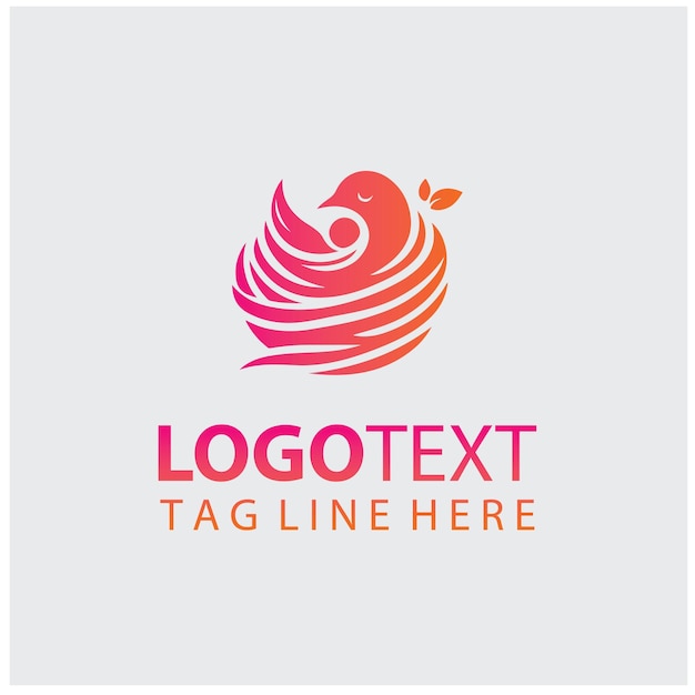 Ilustraciones vectoriales de anidación de logotipos