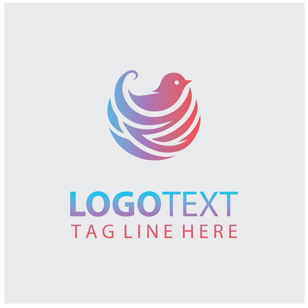 Ilustraciones vectoriales de anidación de logotipos