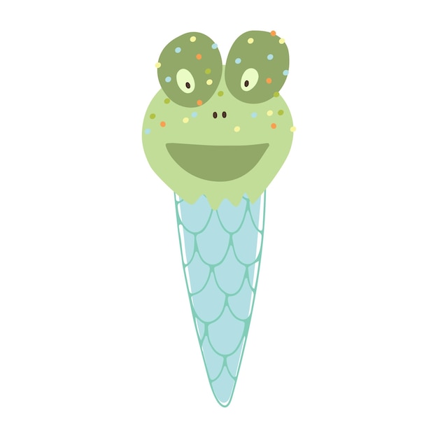 Ilustraciones vectoriales de animales lindos helados