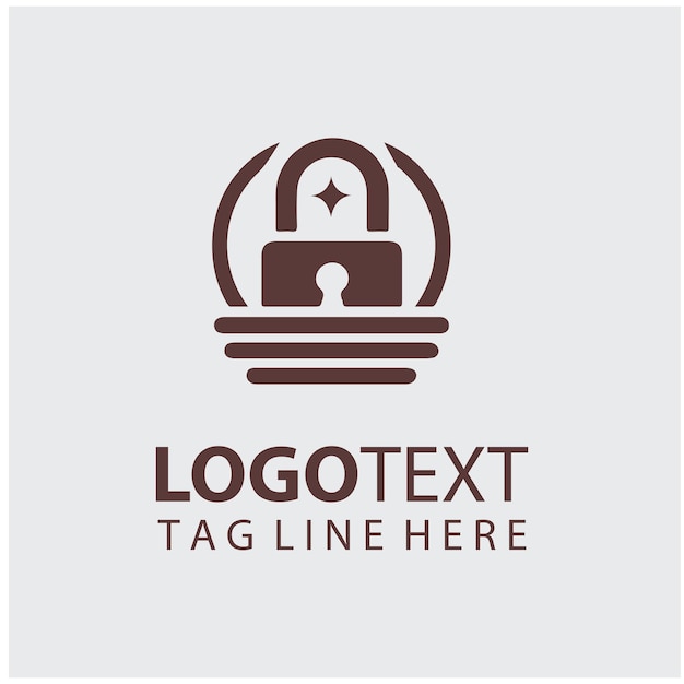 Ilustraciones vectoriales de bloqueo del logotipo