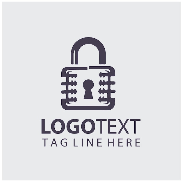 Ilustraciones vectoriales de bloqueo del logotipo