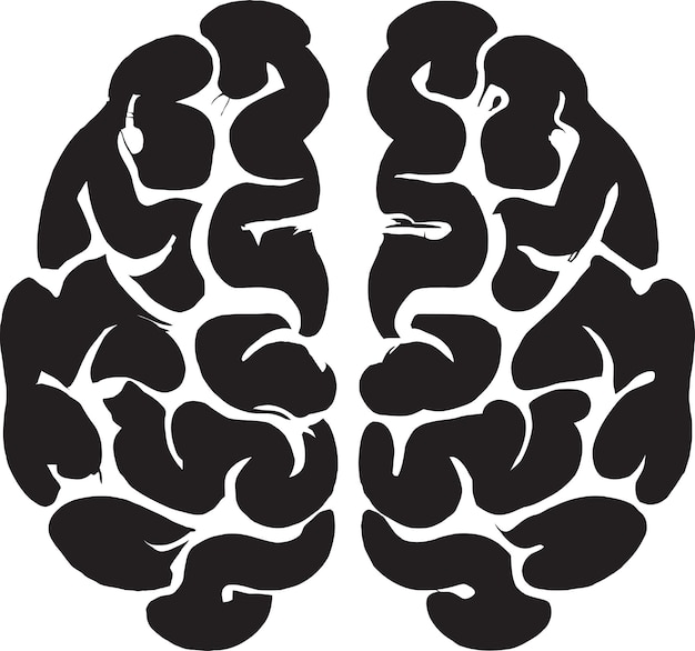 Vector ilustraciones vectoriales de un cerebro humano con un icono de bombilla para ideas innovadoras