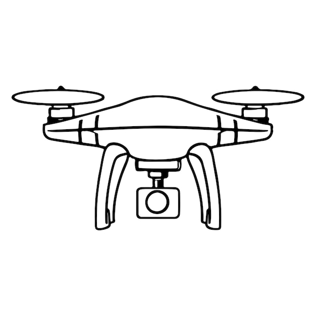 Ilustraciones vectoriales de drones en el archivo EPS