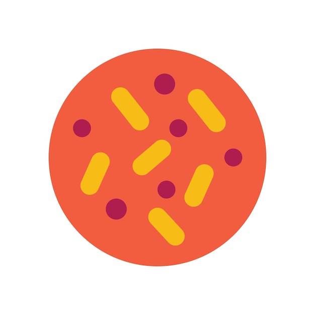 Ilustraciones vectoriales de formas simples de varios iconos y pictogramas de virus