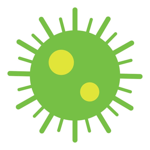 Ilustraciones vectoriales de formas simples de varios iconos y pictogramas de virus
