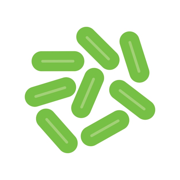 Ilustraciones vectoriales de formas simples de varios iconos y pictogramas de virus
