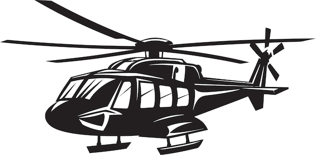 Ilustraciones vectoriales de helicópteros Chopper Chic