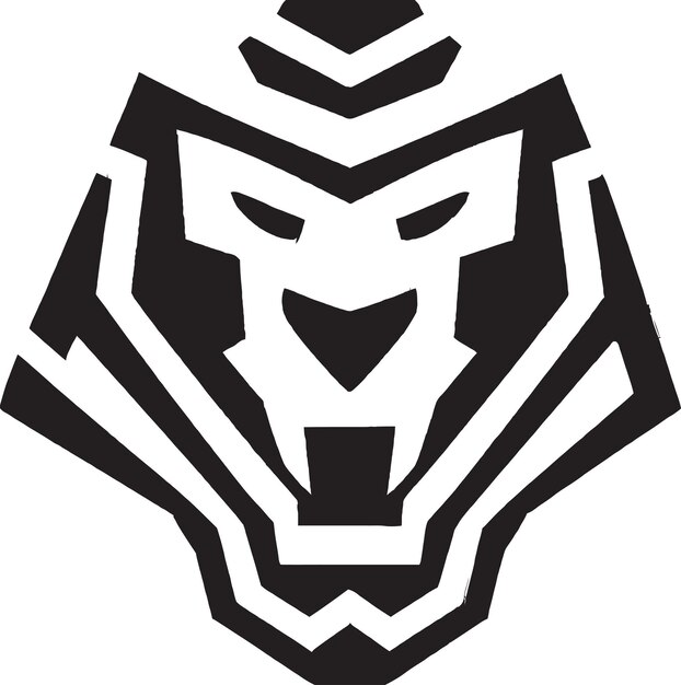Ilustraciones vectoriales de león con diseños de logotipo de emblema de escudo y flecha