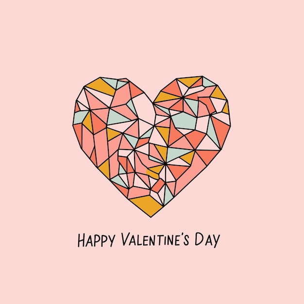 Ilustraciones vectoriales lindas para el día de san valentín