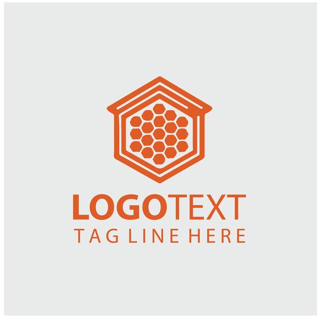 Ilustraciones vectoriales del logotipo de la abeja melífera