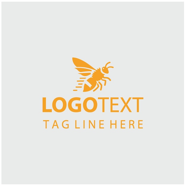 Ilustraciones vectoriales del logotipo de la abeja