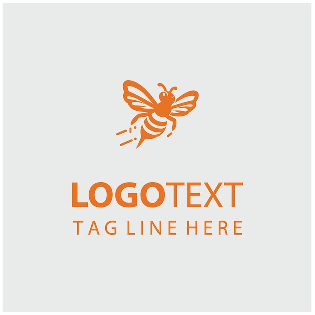 Ilustraciones vectoriales del logotipo de la abeja