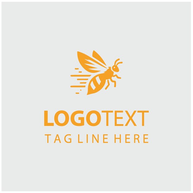Ilustraciones vectoriales del logotipo de la abeja