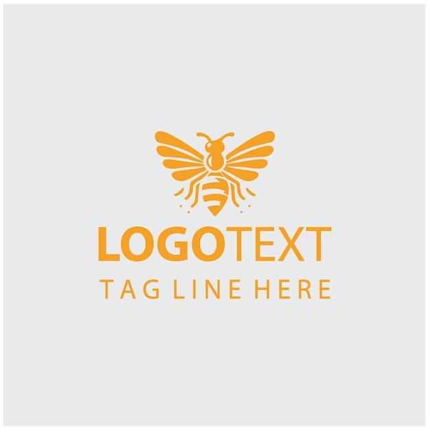 Ilustraciones vectoriales del logotipo de la abeja