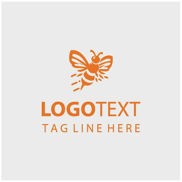 Ilustraciones vectoriales del logotipo de la abeja
