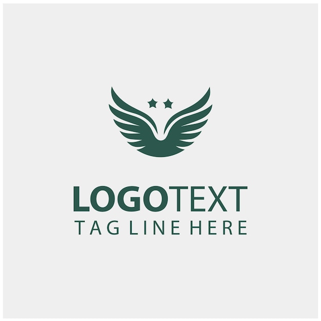 Ilustraciones vectoriales del logotipo de las alas mecánicas