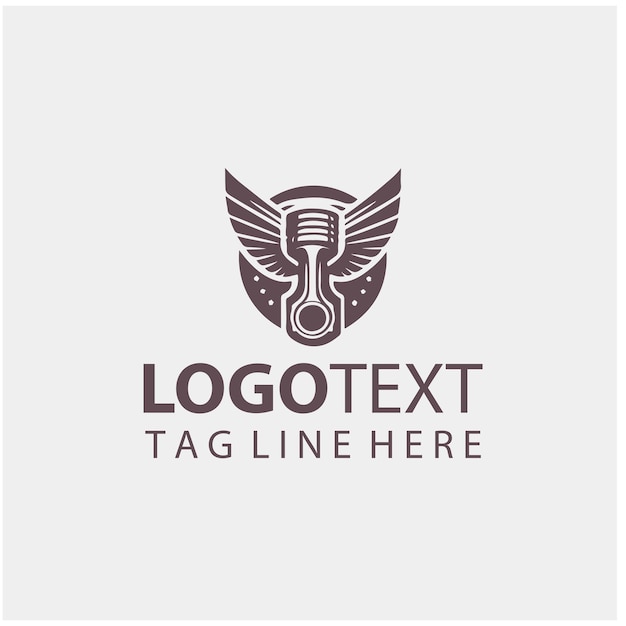 Ilustraciones vectoriales del logotipo de las alas mecánicas