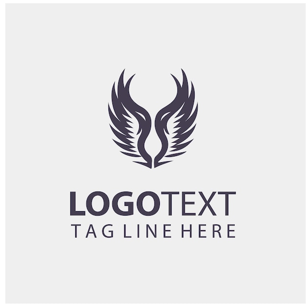 Ilustraciones vectoriales del logotipo de las alas mecánicas