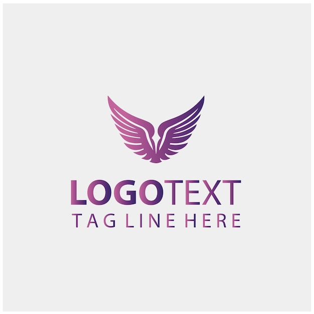Ilustraciones vectoriales del logotipo de las alas mecánicas