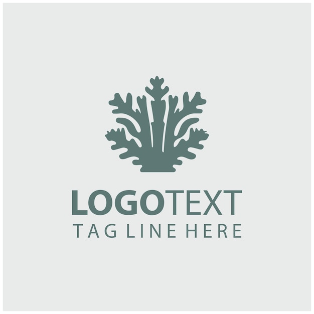 Ilustraciones vectoriales del logotipo del árbol de coral