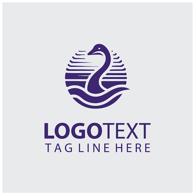 Ilustraciones vectoriales del logotipo del avestruz