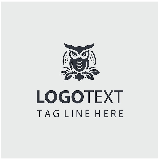 Ilustraciones vectoriales del logotipo del búho