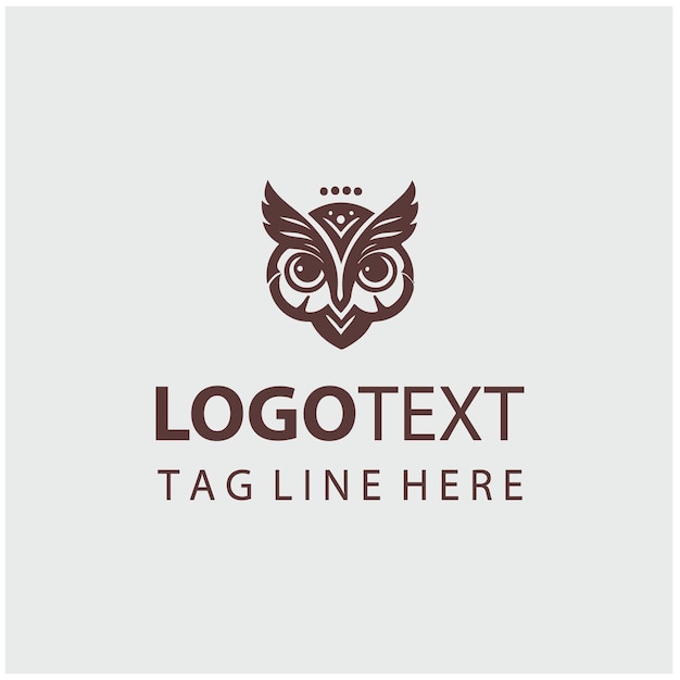 Ilustraciones vectoriales del logotipo del búho