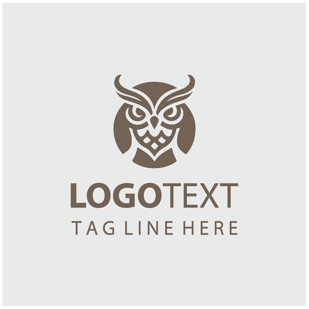 Ilustraciones vectoriales del logotipo del búho