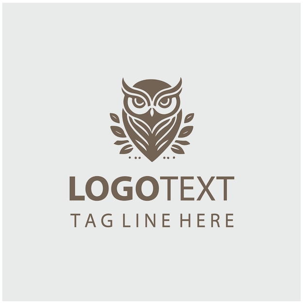 Ilustraciones vectoriales del logotipo del búho