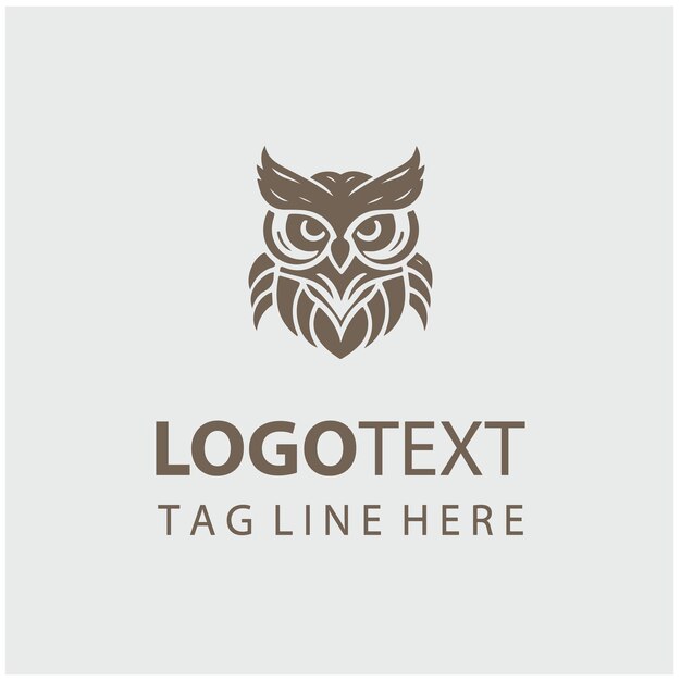 Ilustraciones vectoriales del logotipo del búho