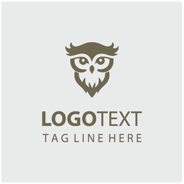 Ilustraciones vectoriales del logotipo del búho