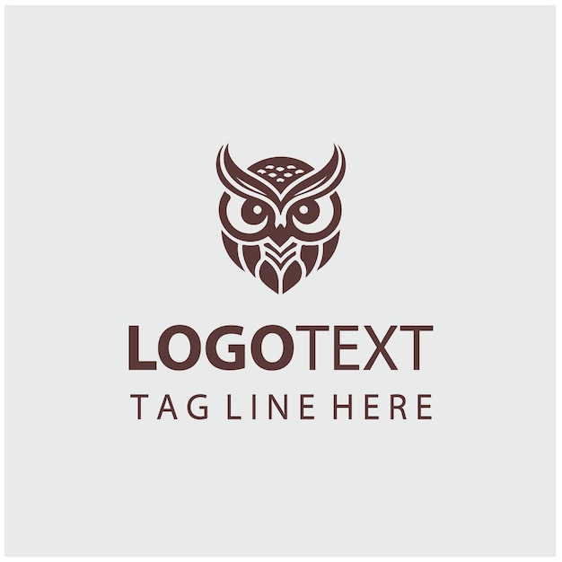 Ilustraciones vectoriales del logotipo del búho