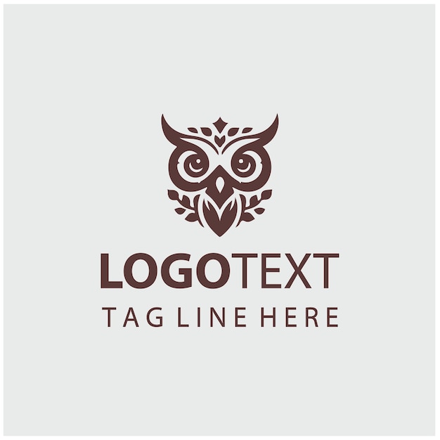 Ilustraciones vectoriales del logotipo del búho