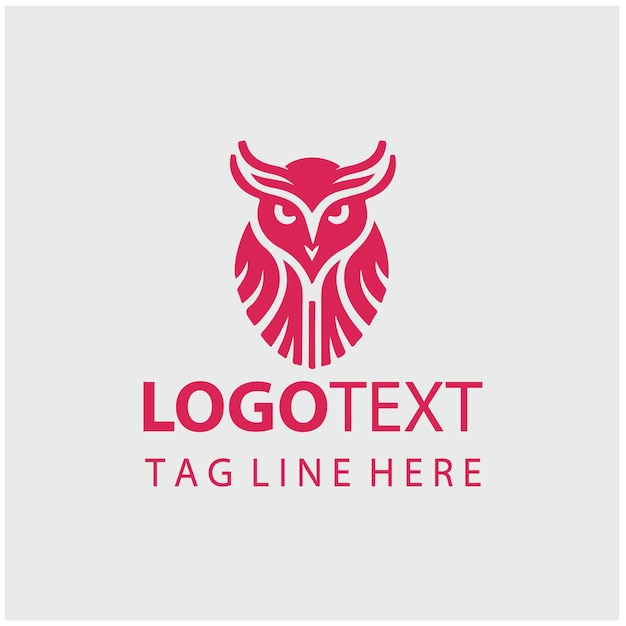 Ilustraciones vectoriales del logotipo del búho