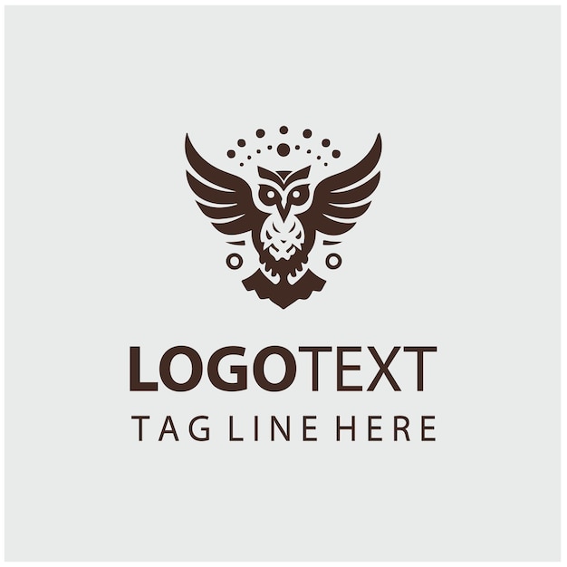 Ilustraciones vectoriales del logotipo del búho