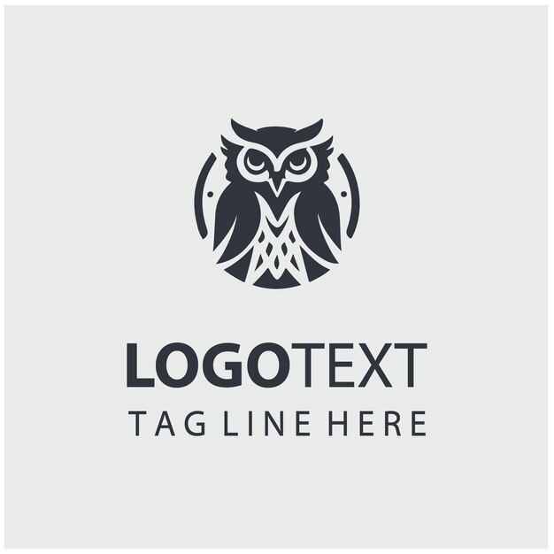 Ilustraciones vectoriales del logotipo del búho