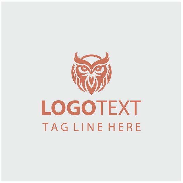 Ilustraciones vectoriales del logotipo del búho