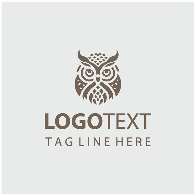 Ilustraciones vectoriales del logotipo del búho