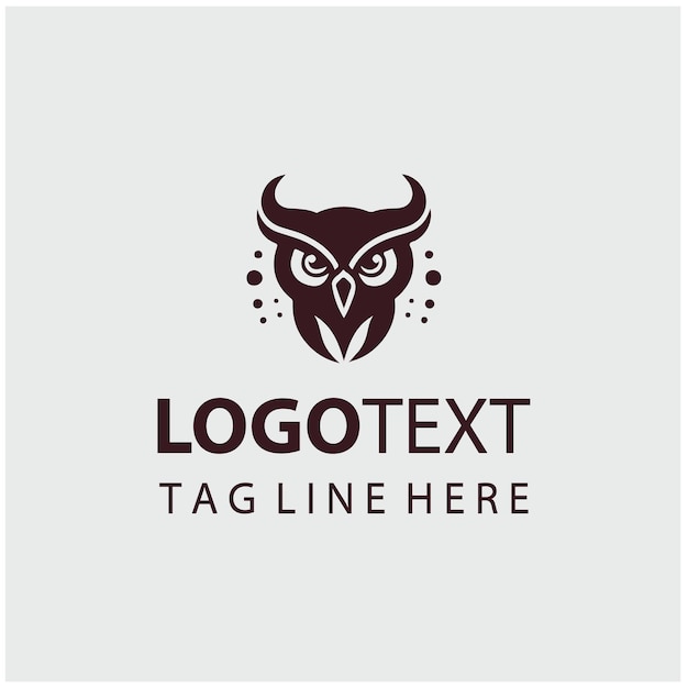 Ilustraciones vectoriales del logotipo del búho