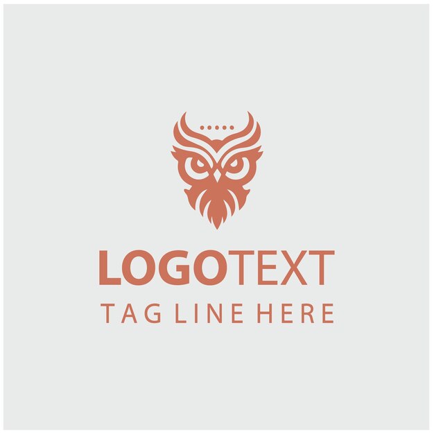 Ilustraciones vectoriales del logotipo del búho