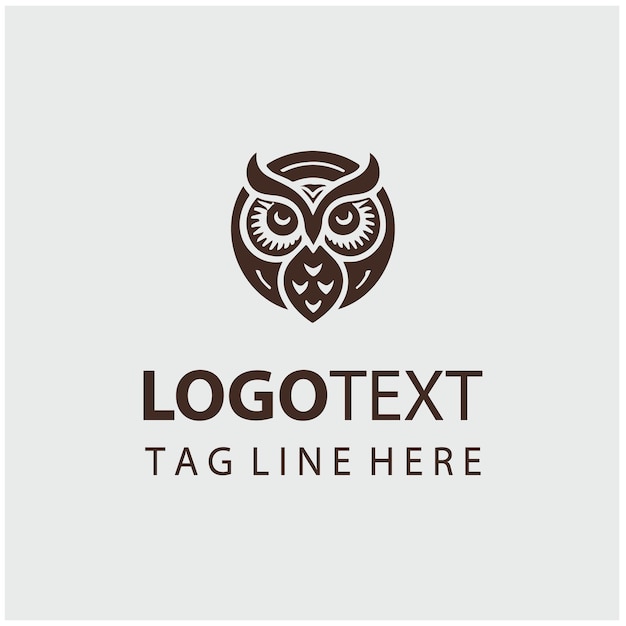 Ilustraciones vectoriales del logotipo del búho