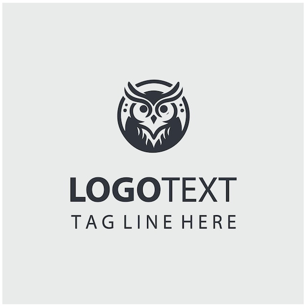 Ilustraciones vectoriales del logotipo del búho