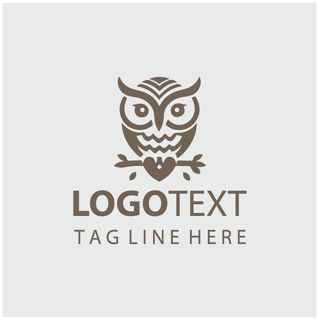 Ilustraciones vectoriales del logotipo del búho
