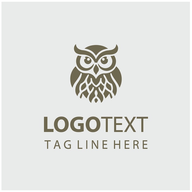 Ilustraciones vectoriales del logotipo del búho