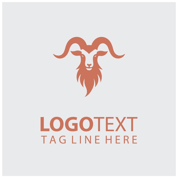 Ilustraciones vectoriales del logotipo de la cabra