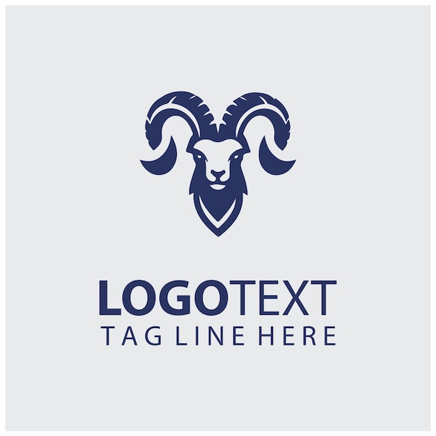 Ilustraciones vectoriales del logotipo de la cabra