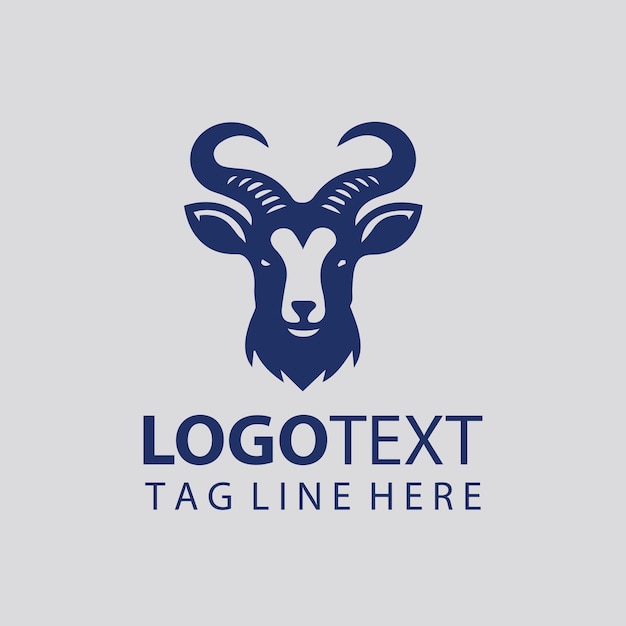 Ilustraciones vectoriales del logotipo de la cabra