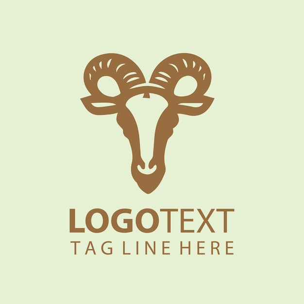 Ilustraciones vectoriales del logotipo de la cabra