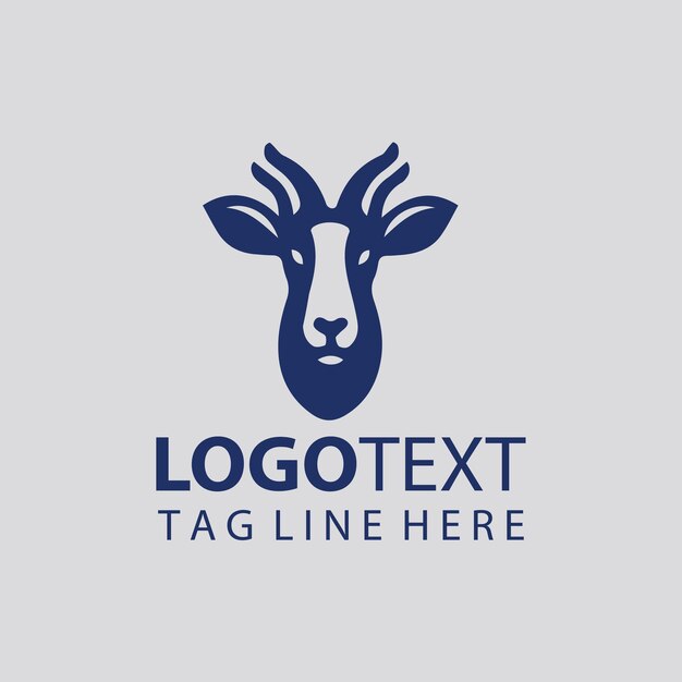 Ilustraciones vectoriales del logotipo de la cabra