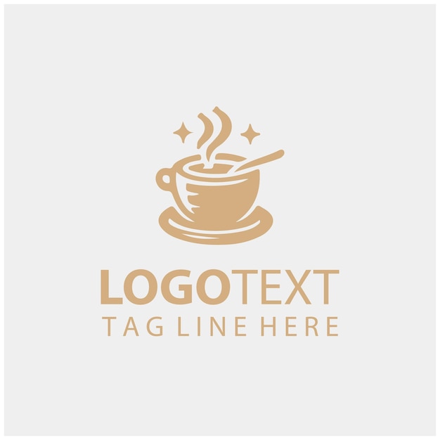 Ilustraciones vectoriales del logotipo del café